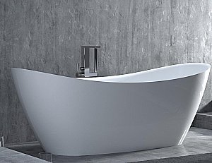 Ванна Salini NOEMI S-Stone 170x75 101722M белая матовая купить в интернет-магазине Sanbest