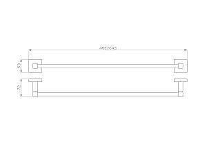 Полотенцедержатель WONZON & WOGHAND POLO WW-8912-DG темное золото купить в интернет-магазине сантехники Sanbest