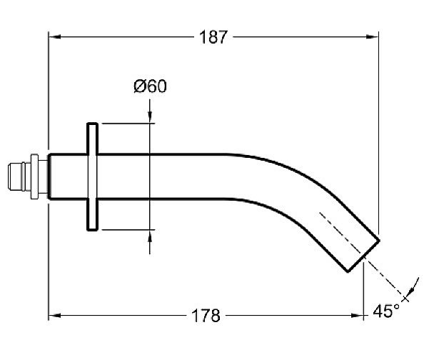 Cмеситель для раковины встраиваемый Jacob Delafon GRANDS BOULEVARDS двухвентильный, хром купить в интернет-магазине сантехники Sanbest