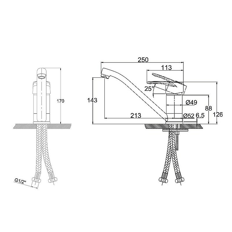 Смеситель для кухни Kaiser City 20433 купить в интернет-магазине сантехники Sanbest