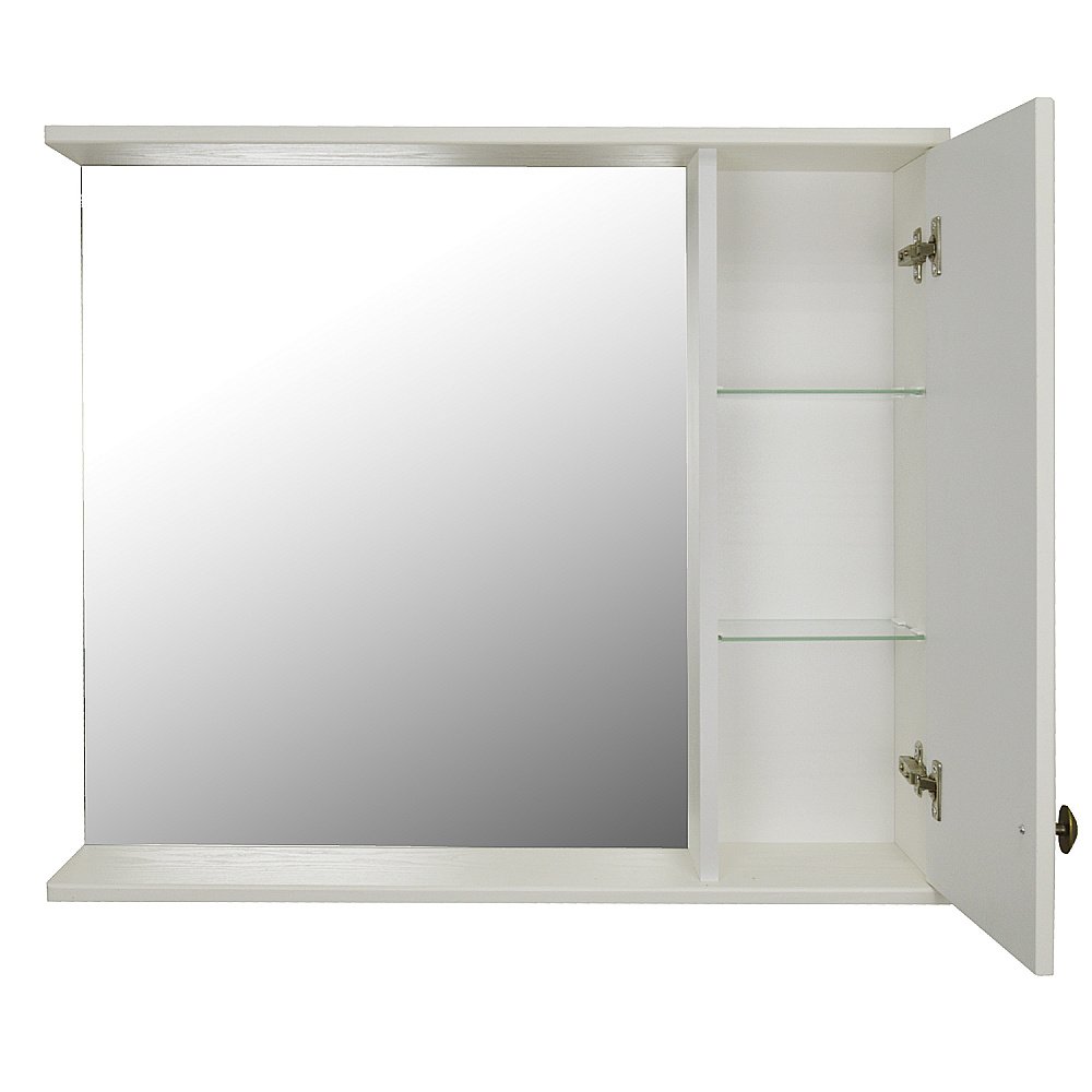 Зеркало со шкафом Loranto Janet CS00049713 80 ольха купить в интернет-магазине сантехники Sanbest