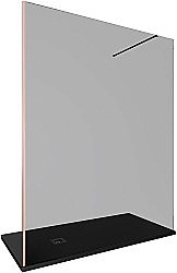 Душевое ограждение Allen Brau Infinity 1 160 3.21036.60.T стекло тонированное/профиль медь брашированная купить в интернет-магазине Sanbest