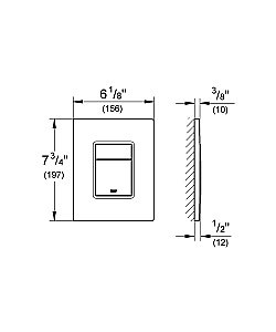 Накладная панель Grohe Skate Cosmopolitan 38732GN0 купить в интернет-магазине сантехники Sanbest
