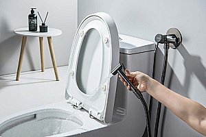 Гигиенический душ Aquatek Европа AQ1021BGM оружейная сталь купить в интернет-магазине сантехники Sanbest