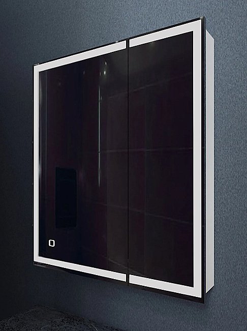 Зеркальный шкаф 2 створки Mixline Минио 70 купить в интернет-магазине сантехники Sanbest