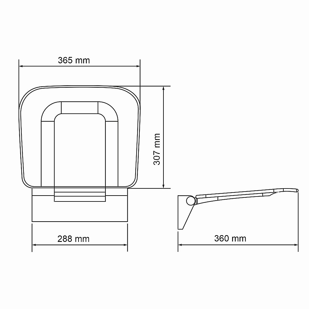Сиденье для душа WasserKRAFT SS403 купить в интернет-магазине сантехники Sanbest