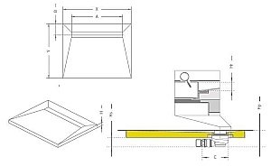 Душевой трап Radaway Rain 650 с поддоном под плитку 890х790 купить в интернет-магазине Sanbest