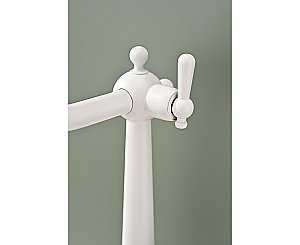 Смеситель для кухни Paulmark Retro Re213226-WH белый матовый купить в интернет-магазине сантехники Sanbest