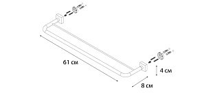 Полотенцедержатель FIXSEN KVADRO FX-61302 купить в интернет-магазине сантехники Sanbest