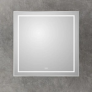 Зеркало BelBagno Kraft SPC-KRAFT-800-800-LED-TCH-WARM сатин в ванную от интернет-магазине сантехники Sanbest