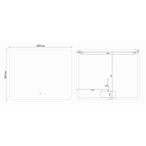 Зеркало LED Vincea VLM-3BE100 100×80 в ванную от интернет-магазине сантехники Sanbest