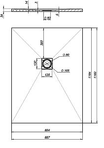 Душевой поддон Aquanet Pleasure 120x90 белый купить в интернет-магазине Sanbest