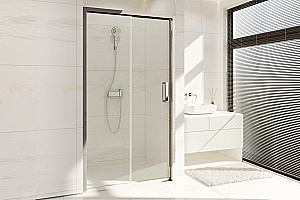 Душевая дверь Royal Bath ACCORD RB HS-T-CH 135x200 стекло прозрачное/профиль хром купить в интернет-магазине Sanbest