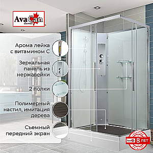 Душевая кабина AvaCan K Серия K2810N 100х80 без крыши купить в интернет-магазине Sanbest