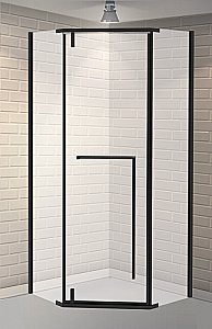 Душевой уголок Esbano SURF ESOGS90PRB 90х90 стекло прозрачное/профиль черный матовый купить в интернет-магазине Sanbest