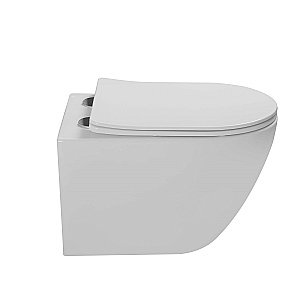 Унитаз подвесной Vincea Globo VT1-14ST белый, с крышкой микролифт, безободковый, слив-торнадо купить в интернет-магазине Sanbest