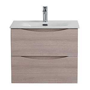 Тумба с раковиной BelBagno MARINO-CER-N-600-2C-SO-RG-P Rovere Grigio для ванной в интернет-магазине Sanbest