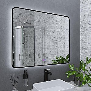 Зеркало Grossman ELEGANS-норма Black 100x80 17100802 черное в ванную от интернет-магазине сантехники Sanbest