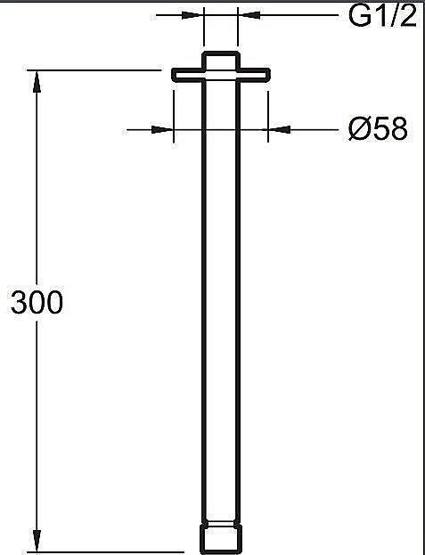 Держатель верхнего душа Jacob Delafon EO E10043-CP купить в интернет-магазине сантехники Sanbest