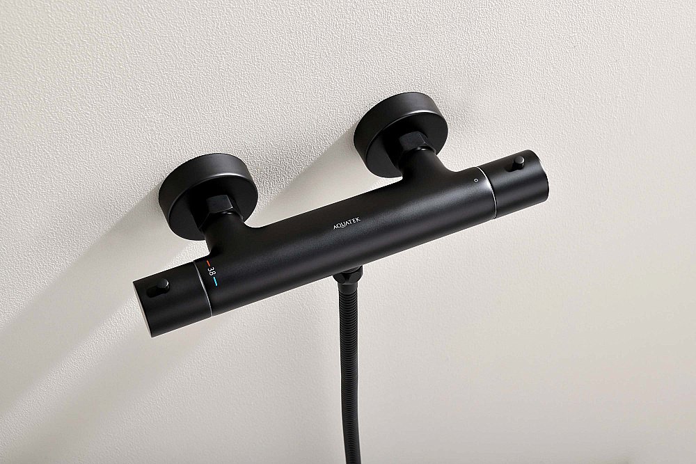 Cмеситель для душа Aquatek Европа AQ1363MB черный матовый купить в интернет-магазине сантехники Sanbest