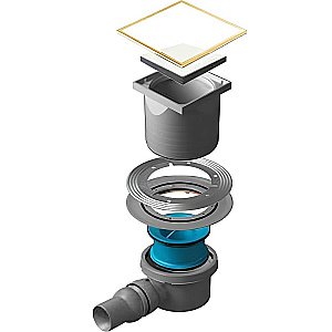 Душевой трап Pestan Confluo Standard 13000156 белый/золото купить в интернет-магазине Sanbest