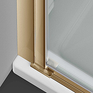 Душевая дверь Vincea Alpha 85 VDP-3AL850CLG стекло прозрачное/профиль брашированное золото купить в интернет-магазине Sanbest