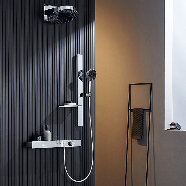 Душевая система Black&White Gravity GH9025NC хром глянцевый купить в интернет-магазине сантехники Sanbest