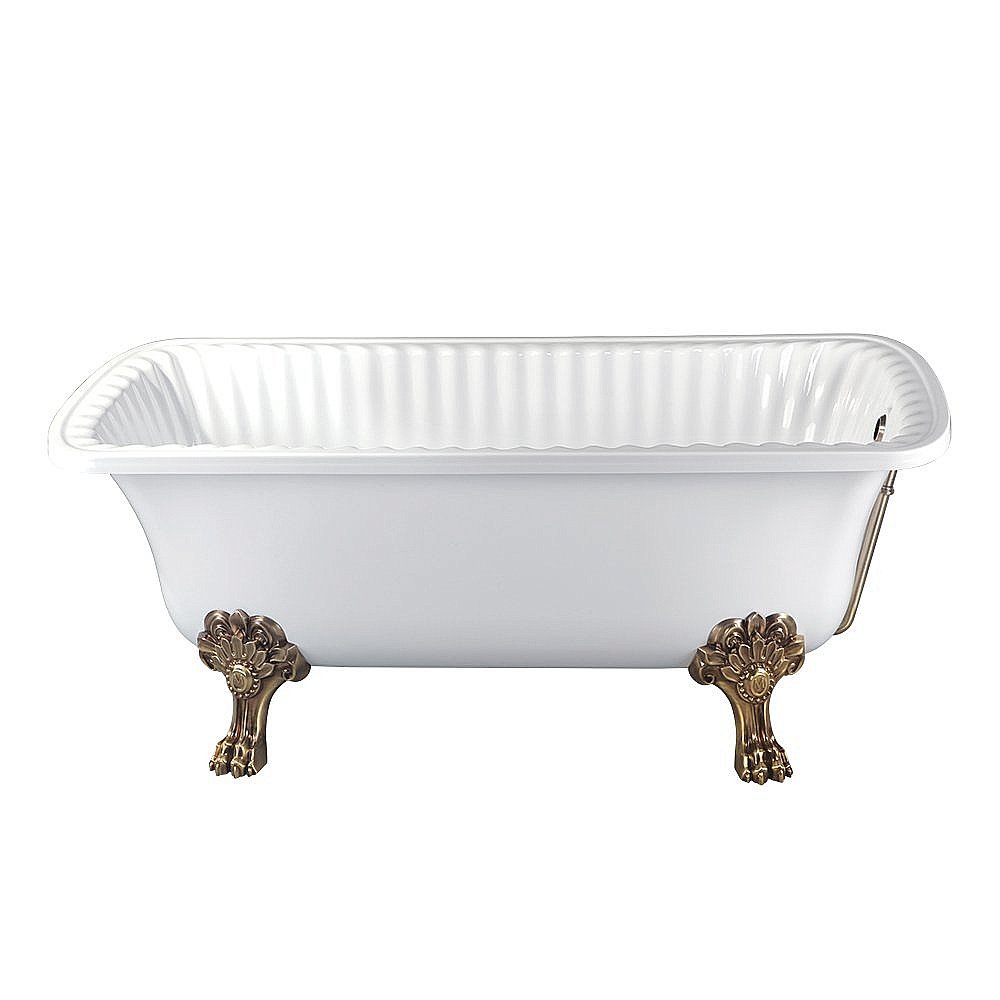Ванна Migliore Olivia на лапах MIGLIORE 24628 174х83 белая,бронза купить в интернет-магазине Sanbest