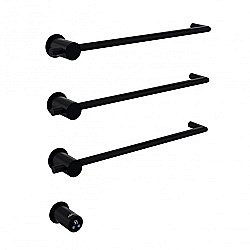 Полотенцесушитель электрический ABBER Charme AH4003MB черный матовый купить в интернет-магазине сантехники Sanbest