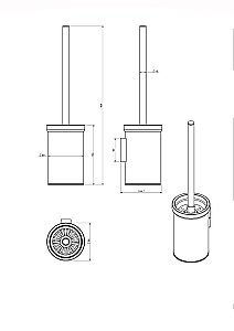 Ершик для туалета Langberger Accessories 70225A купить в интернет-магазине сантехники Sanbest