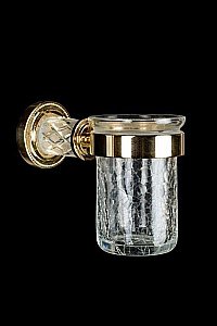 Стакан для зубных щеток Boheme Murano Cristal 10904-CRST-G купить в интернет-магазине сантехники Sanbest