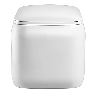 Подвесной унитаз Black&White Gravity 790WX безободковый, слив-торнадо, с крышкой микролифт, белый глянцевый купить в интернет-магазине Sanbest