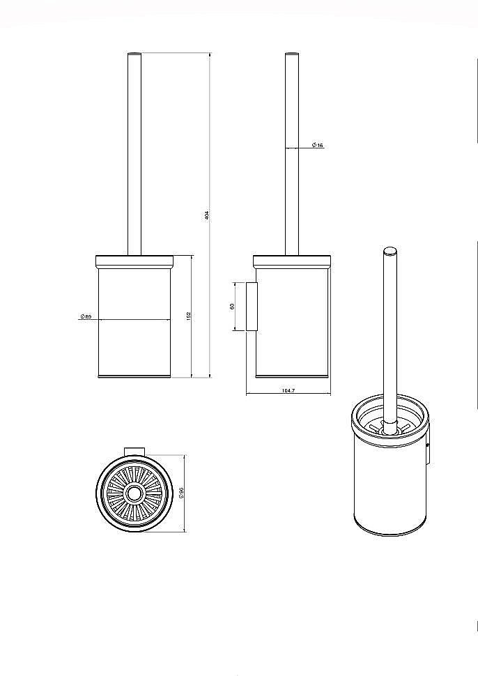 Ершик для туалета Langberger Accessories 70225A купить в интернет-магазине сантехники Sanbest
