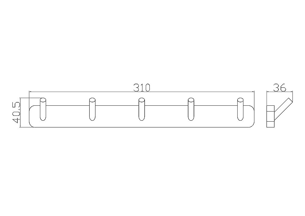 Крючок WONZON & WOGHAND STILL WW-6655 хром купить в интернет-магазине сантехники Sanbest