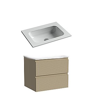 Тумба с раковиной Sancos FOLK FL60CP/CN7011wx 60 капучино для ванной в интернет-магазине Sanbest