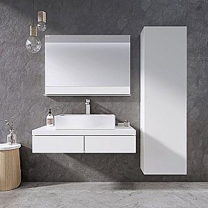 Зеркало Ravak Formy X000001044 80 белое в ванную от интернет-магазине сантехники Sanbest