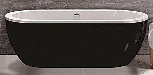 Ванна акриловая Esbano TOKYO ESVATOKYB 170x80 черная, белая купить в интернет-магазине Sanbest