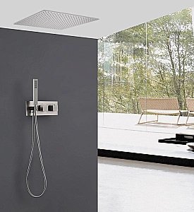 Душевая система ABBER Daheim AF8255SP сатин купить в интернет-магазине сантехники Sanbest