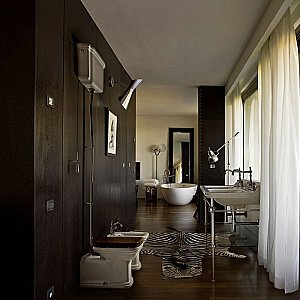 Унитаз напольный Kerasan Waldorf 4116 с высоким бачком 4180 Белый/хром купить в интернет-магазине Sanbest