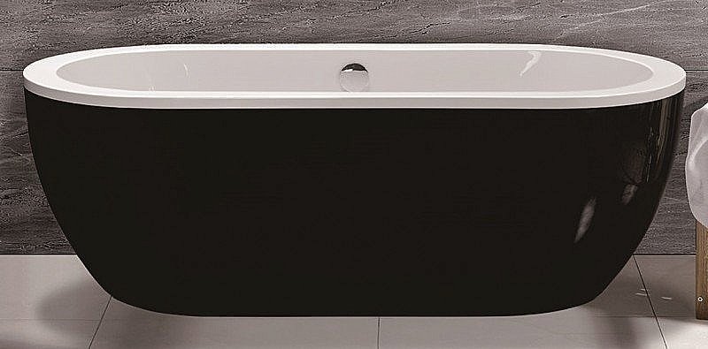 Ванна акриловая Esbano TOKYO ESVATOKYB 170x80 черная, белая купить в интернет-магазине Sanbest
