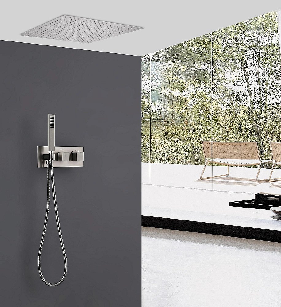 Душевая система ABBER Daheim AF8255SP сатин купить в интернет-магазине сантехники Sanbest