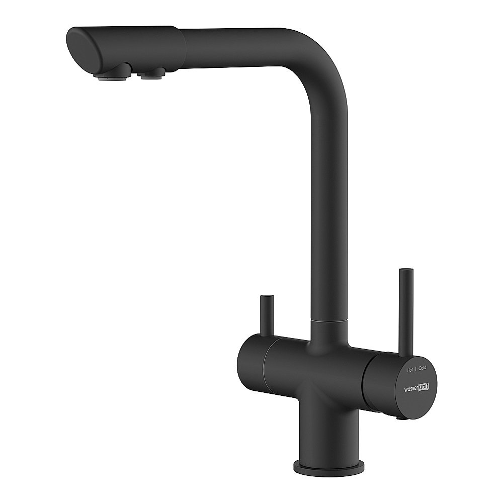 Смеситель для кухни WasserKRAFT A8367 черный купить в интернет-магазине сантехники Sanbest