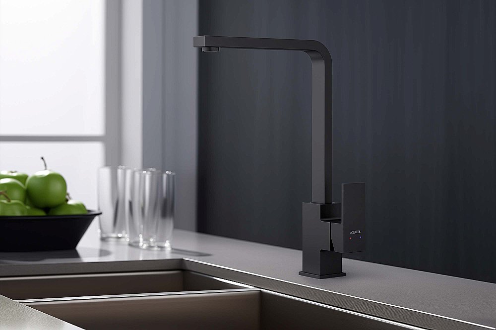 Смеситель для кухни Aquatek Либра AQ1680MB черный матовый купить в интернет-магазине сантехники Sanbest