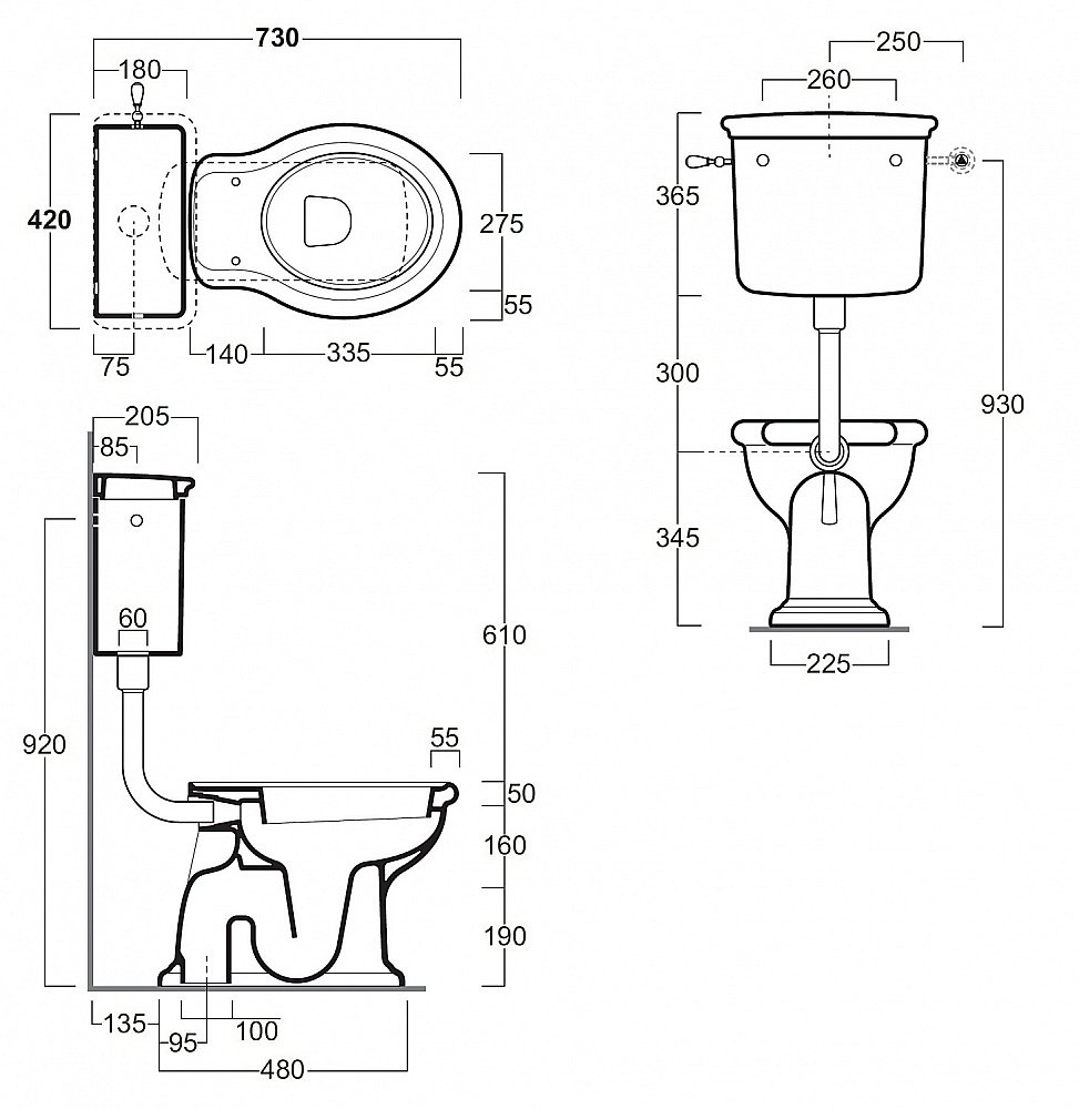 Унитаз SIMAS Lante LA01 с фронтальной ручкой золото, белый купить в интернет-магазине Sanbest