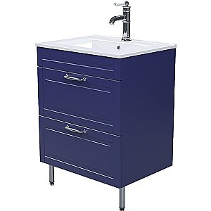 Тумба с раковиной Iddis Oxford 60 OXF60N0i95K синяя для ванной в интернет-магазине Sanbest