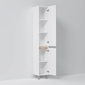 Пенал напольный AM.PM X-JOY M85ACSR0306WG 30 белый глянец для ванной в интернет-магазине сантехники Sanbest