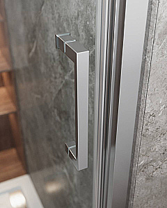 Душевой уголок Cezares MOLVENO 80х120 AHF-31-120/80-C-CR-IV стекло прозрачное/профиль хром купить в интернет-магазине Sanbest