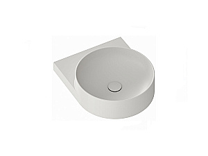 Консоль с раковиной Ravak YARD 40 D80000D004+XJX0O240000 черная матовая/раковина серая для ванной в интернет-магазине сантехники Sanbest