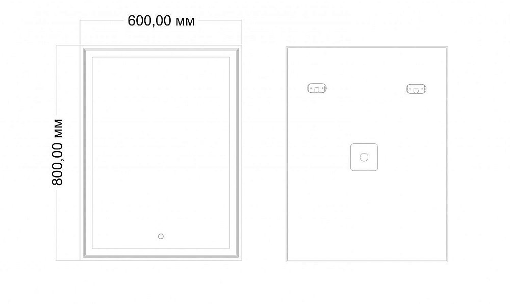 Зеркало Art&Max ZOE AM-Zoe-600-800-DS-F в ванную от интернет-магазине сантехники Sanbest