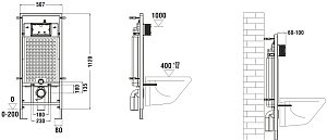 Унитаз с инсталляцией WeltWasser MARBERG 507 + ODENBACH 004 GL-WT + MAR 507 SE купить в интернет-магазине Sanbest